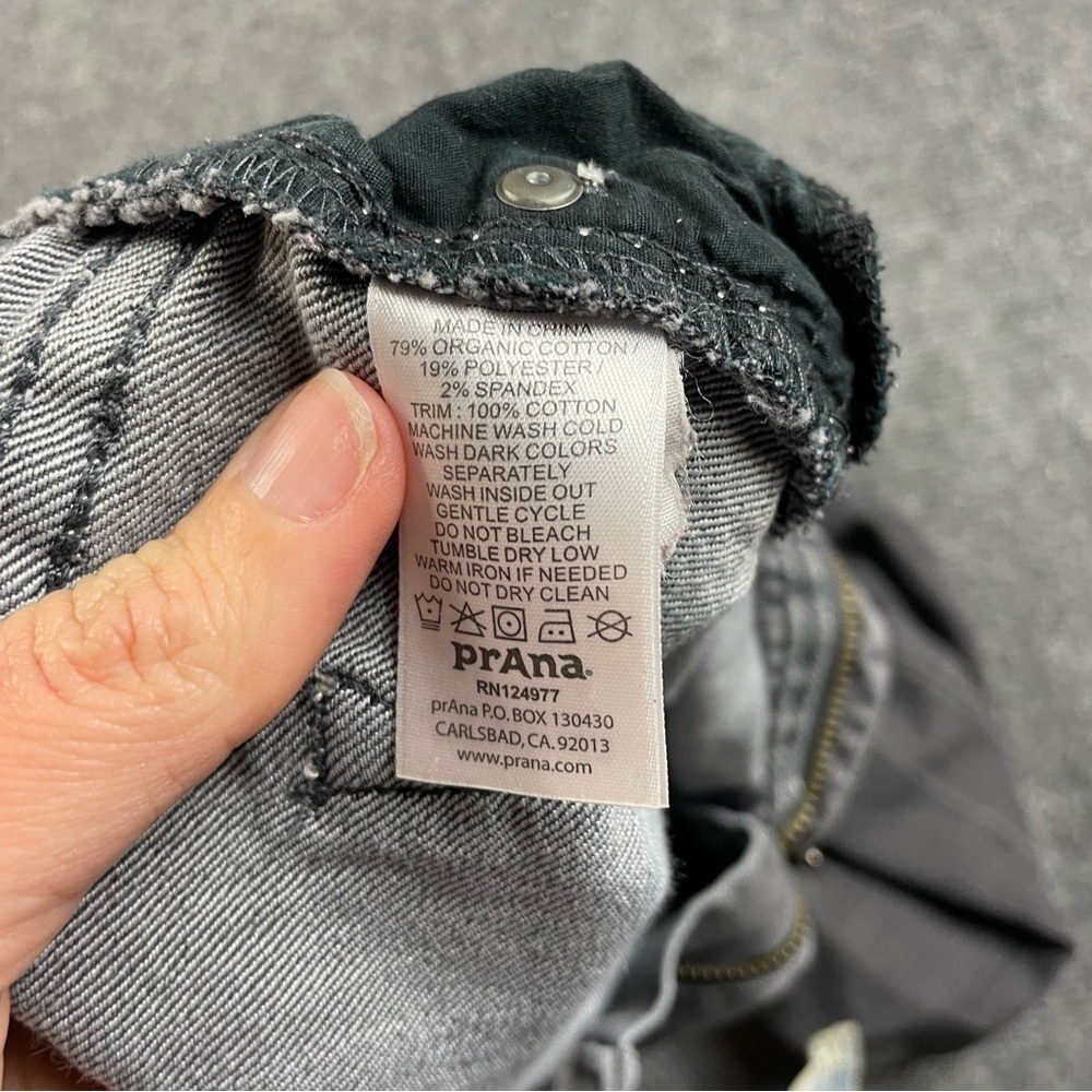 PRANA Women’s Charcoal Grey Denim skinny Jeans size: 6/28 - Picture 9 of 9